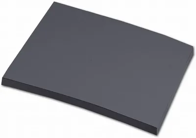 Produktbild von folia 6488 - Tonpapier anthrazit, DIN A4, 130 g/qm, 100 Blatt - zum Basteln und kreativen Gestalten von Karten, Fensterbildern und für Scrapbooking