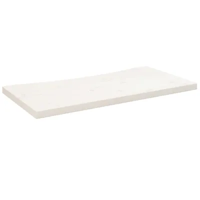 Produktbild von Schreibtischplatte Weiß 80x40x2,5 cm Massivholz Kiefer
