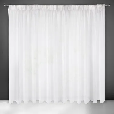 Obrázok produktu pre Záclona SYLVIA biela 135x270 cm volánová páska tunelová šnúrka