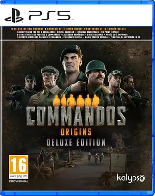 Zdjęcie produktu dla Kalypso Commandos: Origins - Deluxe Edition, PlayStation 5, Tryb multiplayer, oczekujące na klasyfikację