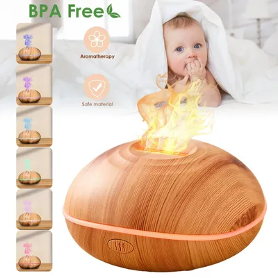 Produktbild von 200ML Aroma Diffusor Luftbefeuchter Defuser Luft Aroma öle mit 7 Farbe LED Licht