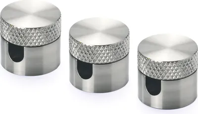 Zdjęcie produktu dla 3 kołki ścienne i sufitowe, uchwyt kablowy jako mocowanie sufitowe do kabla tekstylnego, (Ø 19 mm), wysokość 18 mm, chrom