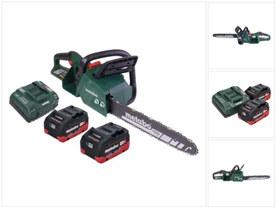 Immagine prodotto di Metabo MS 36-18 LTX BL 40 Motosega a batteria 36 V ( 2x 18 V ) 40 cm 22 m/s brushless + 2x batteria 5,5 Ah + caricabatterie