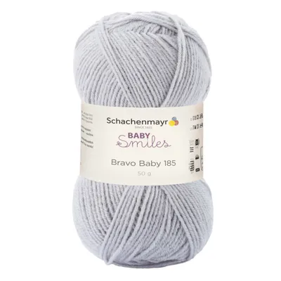 Produktbild von Schachenmayr Bravo Baby 185, 50g Grau Handstrickgarne