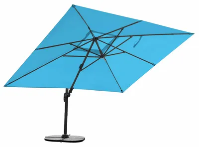 Produktbild von Sonnenschirm 3m x 4m, Aluminium; UV-Schutz; inkl. Regencover