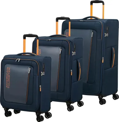 Immagine prodotto di American Tourister carrello Aktivus 3 PC Set A Dark Navy / Radiant Orange blu scuro