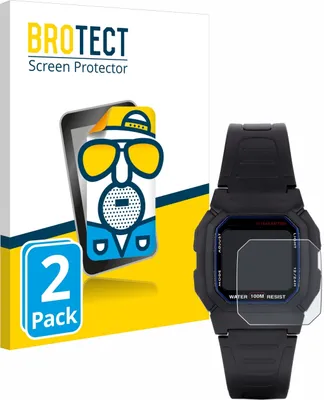 Produktbild von 2x BROTECT Schutzfolie für Casio W-800H-1AVES Displayschutz Displayschutzfolie Folie Matt Entspiegelungsfolie