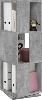 Image de Drehregal >TOWER< in Beton LA - 34x108x34cm (BxHxT)