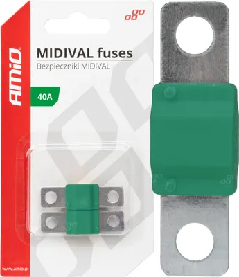 Produktbild von MIDIVAL Kfz-Sicherungen MTA 40A, 2 Stück, AMIO-03474