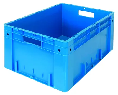 Produktbild von Euro-Stapelkasten 270 x 400 x 600, blau, PP