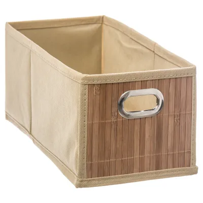 Obrázek produktu pro Bambusová nádoba pro drobné předměty, univerzální dekorativní box s úchyty