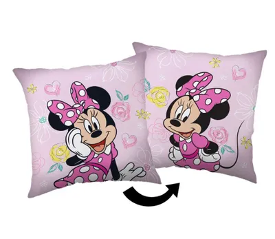 Obrázok produktu pre JERRY FABRICS Vankúšik Minnie Pink Bow  Polyester, 40/40 cm