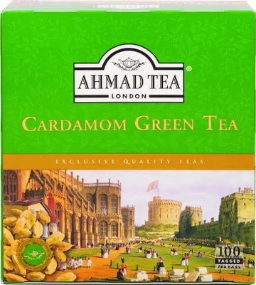 Produktbild von Ahmad Tea - Grüner Tee mit Kardamom Aroma 200gr - 100 Beutel