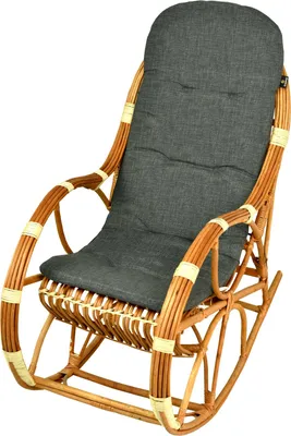 A rocking chair cushion on a white background.