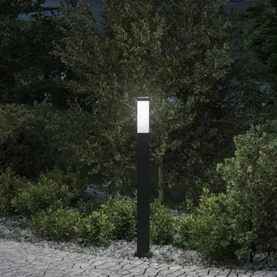 Obrázok produktu pre vidaXL Svetelný stĺpik 80 cm čierny IP44