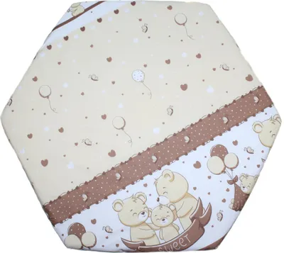 Produktbild von PRIMAWELA Spannbettlaken für Baby Kinder 6-eck Laufgitter Laufstall Matratze 105x120cm 1. Sweet Braun