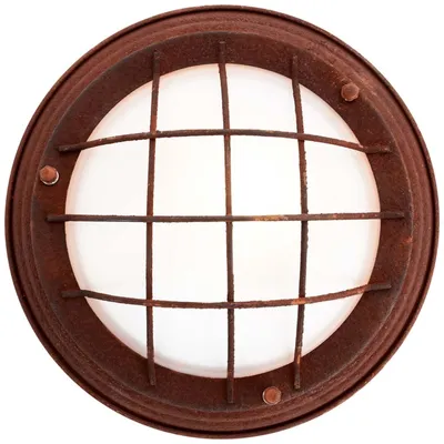 Produktbild von BRILLIANT Lampe Typhoon Wand- und Deckenleuchte 29cm rostfarbend/weiß | 1x A60, E27, 40W, geeignet für Normallampen (nicht enthalten) | Für LED-Leuchtmittel geeignet