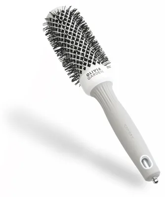 Produktbild von Keramik-Haarbürste Rundbürste Föhnbürste - 35 mm Keramikzylinder - Antistatisch - Für mittellanges Haar