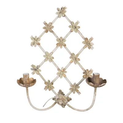 Produktbild von Clayre & Eef Wandleuchte 43x16x55 cm Beige Goldfarbig Eisen
