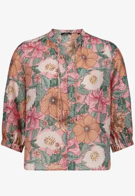 Produktbild von Zero Damen Bluse mit Blumenmuster