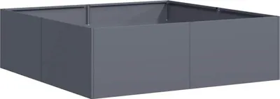 Obrázok produktu pre vidaXL Kvetináč antracit 100x100x30 cm oceľ