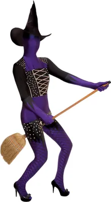Produktbild von Morphsuit Violette Hexe Kostüm - Karneval Halloween Größe: M