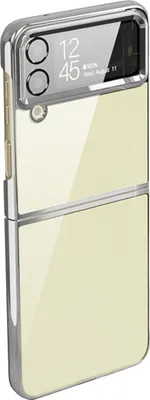 Produktbild von Für Samsung Galaxy Z Flip4 PC Folding Electroplating Transparente TPU Handyhülle