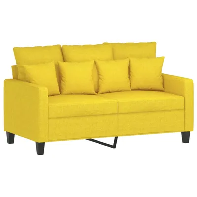 Produktbild von 2-Sitzer-Sofa Hellgelb 120 cm Stoff