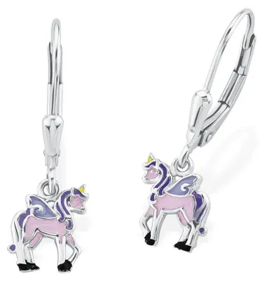 Produktbild von Prinzessin Lillifee Kinder Ohrringe Silber Einhorn Rosie 2013152