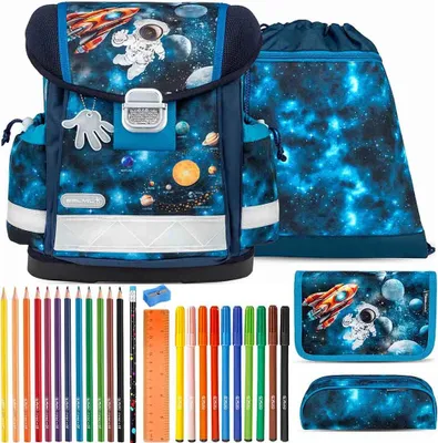 Produktbild von Belmil Schulranzen Set Classy Infinity Space 10-teilig gefüllt