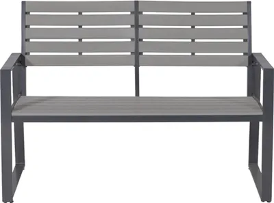 Obrázok produktu pre Garden Impressions Detroit Alu Parkbank L122 - čierna karbónová/Polyw.carbon grey