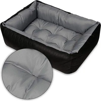 Productafbeelding van Hondenmand voor kleine, middelgrote en grote honden; Wasbare dierenbedden in M, L, XL; Grijs, comfortabel, perfect voor thuis of onderwe
