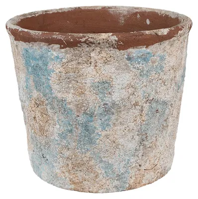 Obrázok produktu pre Kvetináč Clayre & Eef Ø 23x20 cm béžová modrá terakota