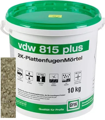 Produktbild von VDW 815 plus 2K-Fugenmörtel Natur, 10 kg