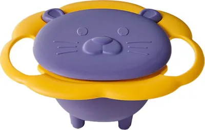 Image de Enfants Rotation Déversement Bol résistant Alimentation 360 degrés Tableau Bébé Libre Violet