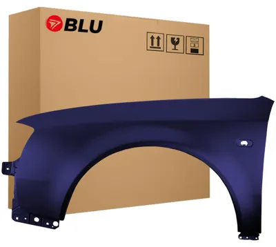Obrázek produktu pro BLU Blatník náhrada pro Audi A6 C5 LY5K Levý Modrý BrillantBlau | 1997-2001 | Přední | Lakovaný | Připravený k montáži, Obrázek vytvořený pomocí AI