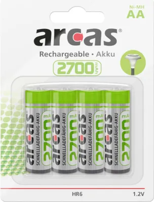 Obrázok produktu pre Camelion 177 27406, Nabíjateľná batéria, AA, Nikel-Metal Hydrid (nimh), 1,2 V, 4 kusov, 2700 mAh