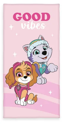 Productafbeelding van Herding Paw Patrol badhanddoek, ongeveer 70x140 cm, 100% katoen/velours, roze