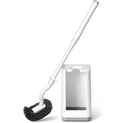 Produktbild von WC-Bürste, Toilettenbürste, antibakteriell, Einzigartige Konkav-Borsten, WC Bürste Klobürstenhalter ohne bohren Bürstengarnitur WC Bürsten & Halter