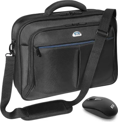 Produktbild von PEDEA Notebooktasche "Premium" für Notebooks mit Displaygrößen bis 17,3 Zoll (43,9cm) inkl. schnurloser Maus | Laptoptas