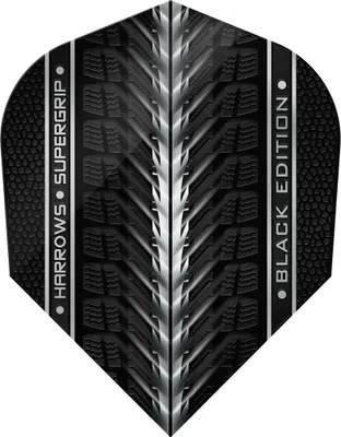 Produktbild von Harrows Supergrip Black Edition 90% Tungsten 23g Steeldarts