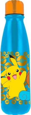 Alu-Trinkflasche Kinder Pokémon 600 ml, auslaufsicher