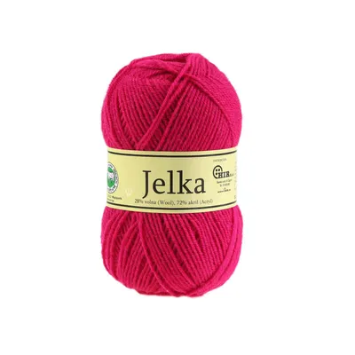Produktbild von 50g Strickgarn Jelka m. 28% Wolle veredelt, Strickwolle, Farbauswahl, Farbe:fuchsia