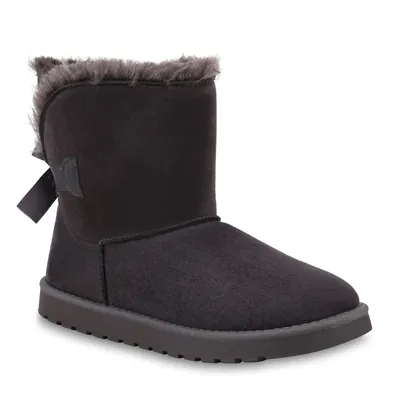 Produktbild von Giralin Damen Stiefeletten Schlupfstiefel Warm Gefütterte Winter Boots 824965, Farbe: Grau, Größe: 39