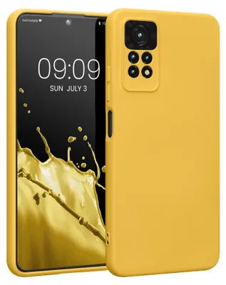 Produktbild von kwmobile Slim Case kompatibel mit Xiaomi Redmi Note 11 Pro / Note 11 Pro (5G) / Note 12 Pro (4G) Hülle - Handyhülle aus Silikon in Marigold