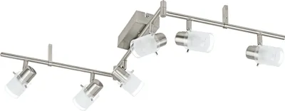 Produktbild von Eglo 93851 Orvieto 1 LED Spot 6x3.3W Stahl nickel-matt weiss klar