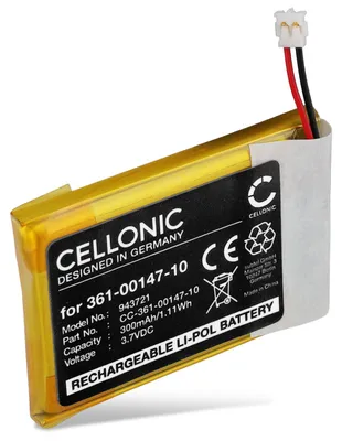 Immagine prodotto di CELLONIC, Batteria per Smartwatch e Braccialetto Fitness Compatibile con Garmin Fenix 7X, tactix 7, 361-00147-10 (300mAh, 3.7V) Batteria di Ricambio 361-00147-10