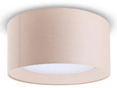 Produktbild von Deckenlampe Esstisch Deko Wohnzimmer Modern Büro Rund Lampenschirm Stoff E27