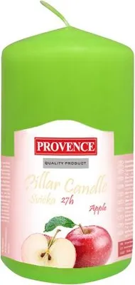 Zdjęcie produktu dla Świeca parafinowa cylinder o zapachu jabłek, 6 x 11, 1 cm