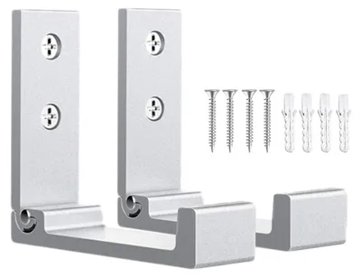 Produktbild von Klappbare Wandhaken, 2 Stück, klappbare Haken, Tragkraft 15 kg, robuste, klappbare Kleiderhaken zur Wandmontage zum Aufhängen von Mänteln, Taschen und Hüten (silber)